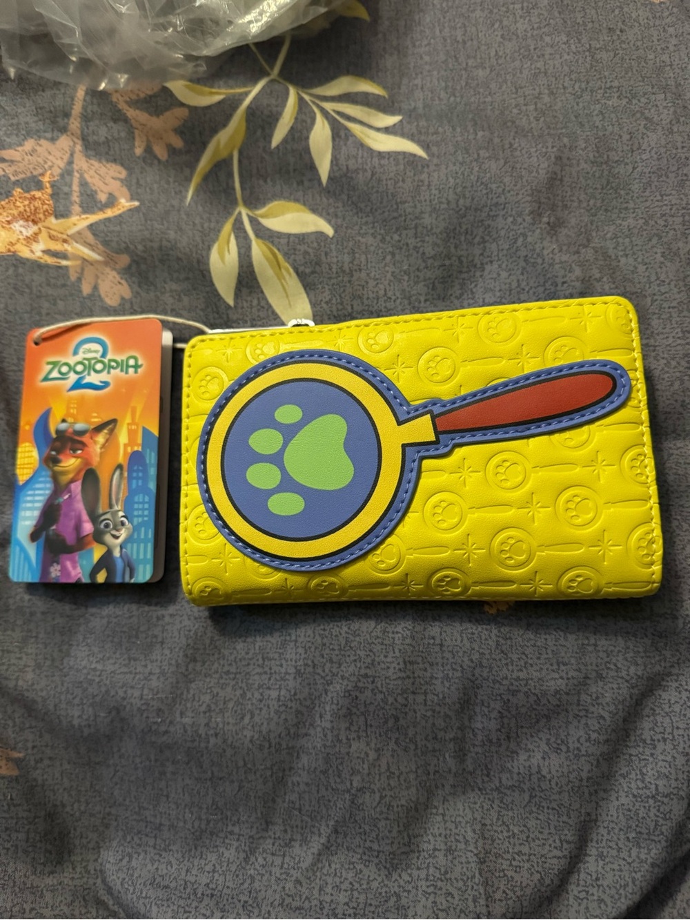 Zootopia Yellow Paw Print Wallet